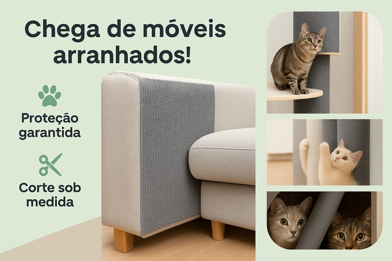 Carpete Adesivo Protetor para Unhas de Gato
