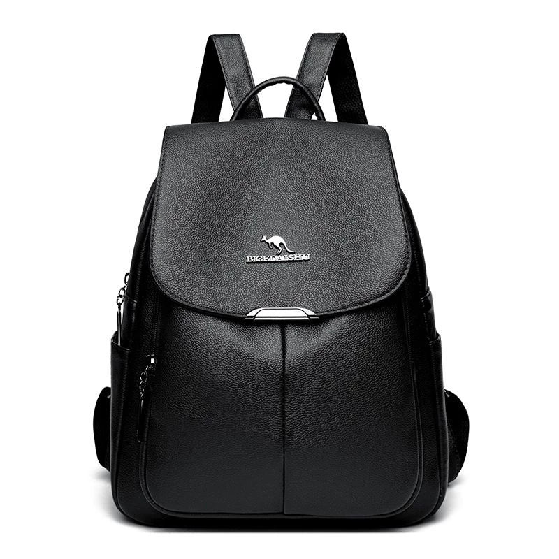 Mochila de Couro Legítimo Feminina - Jasmim