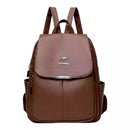 Mochila de Couro Legítimo Feminina - Jasmim