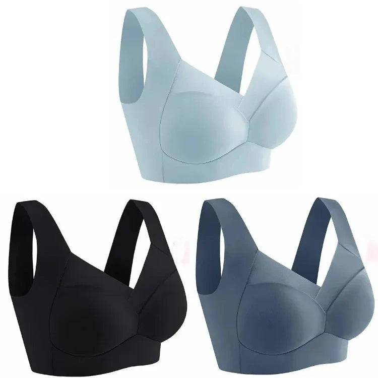 Kit 3 Sutiãs Miglam™ – Conforto Extremo e Sustentação Sem Marcar
