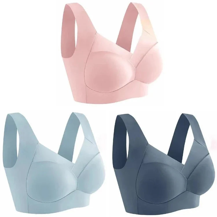 Kit 3 Sutiãs Miglam™ – Conforto Extremo e Sustentação Sem Marcar