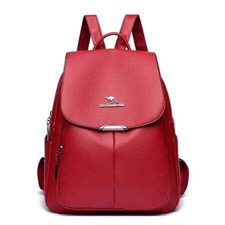 Mochila de Couro Legítimo Feminina - Jasmim