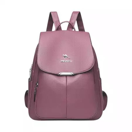Mochila de Couro Legítimo Feminina - Jasmim